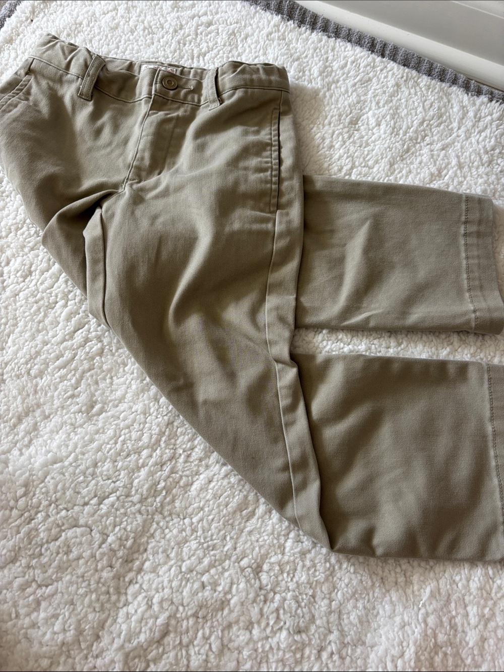 Cat & Jack Boys' Olive Tan Uniform Pants